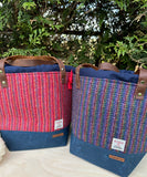 24 Days of Yarn Rainbow Harris Tweed Bags