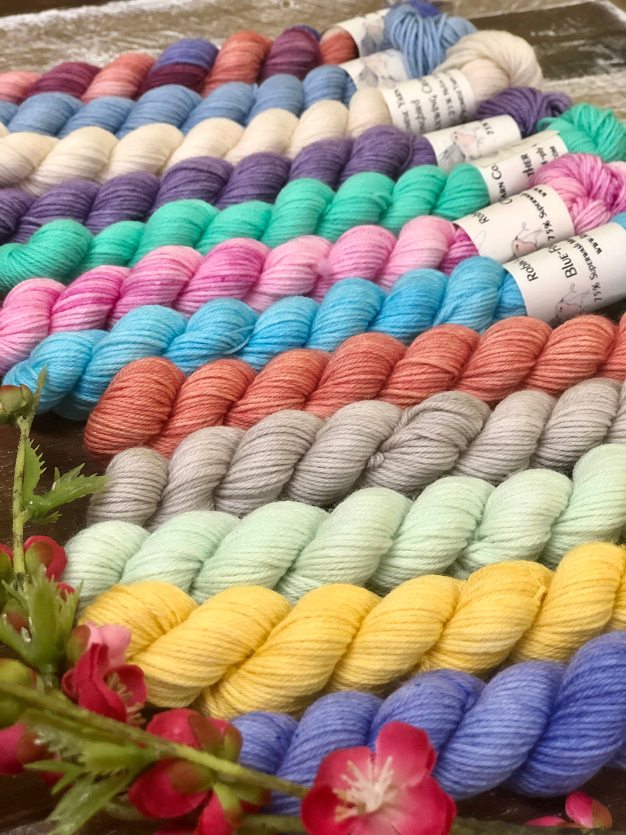 Spring Collection 12miniskein Kit Robin's Promise Yarn Co.